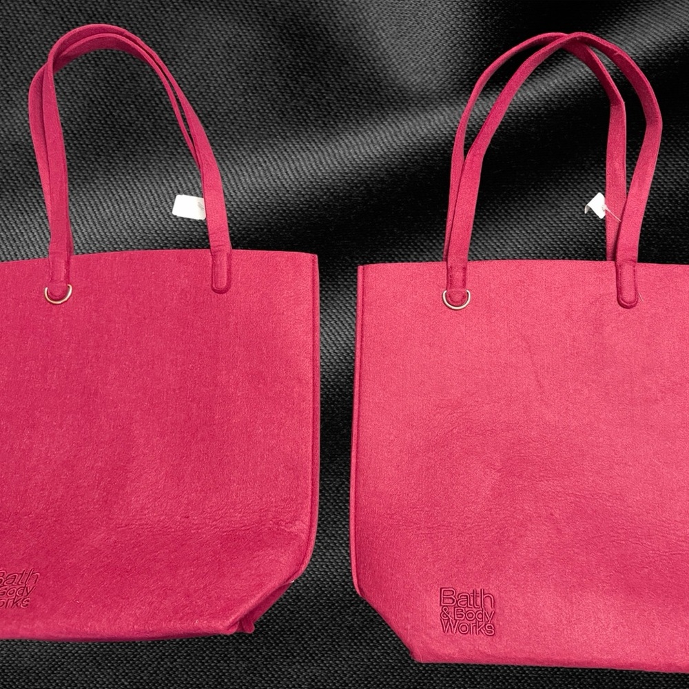 2025 Bath & Body Works Pink 2 Tote Bags Only